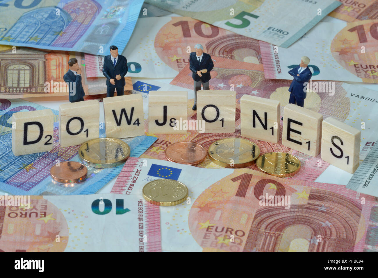Symbolfoto Wirtschaftsbegriff Dow Jones Foto de stock