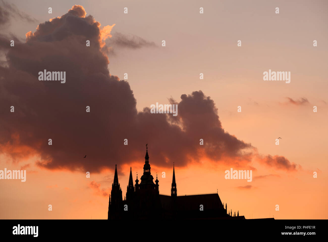 Hradcany, el Castillo de Praga, Praga, República Checa. Foto de stock