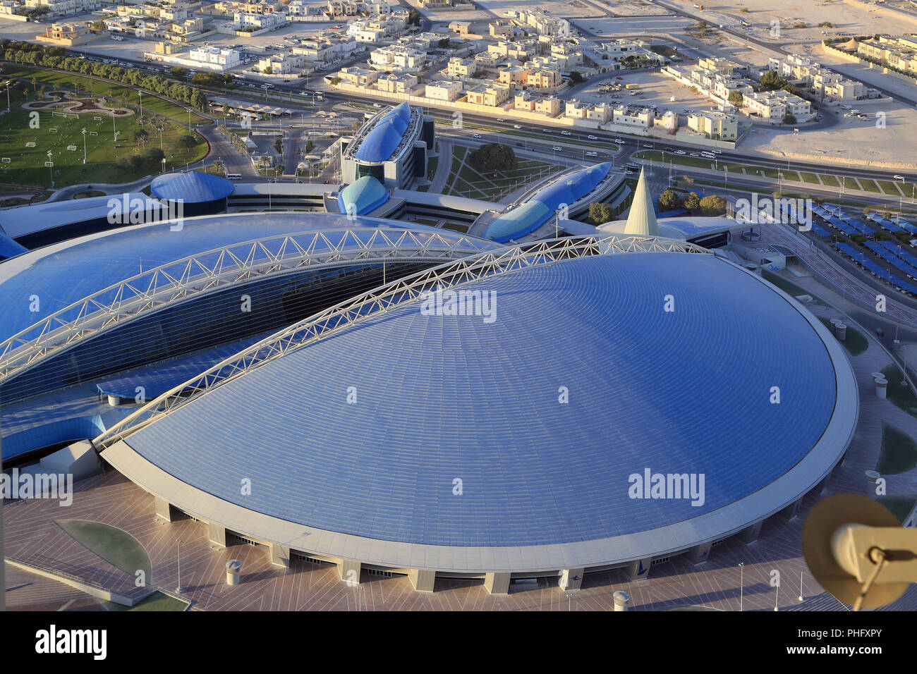 Aspire Academy Athletic Ciudad en Qatar en la capital de Doha Foto de stock