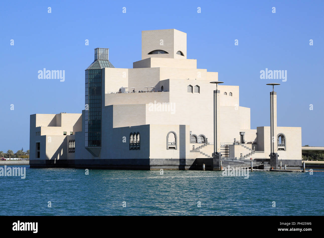 En Doha, Katar, Museo de Arte Islámico Foto de stock