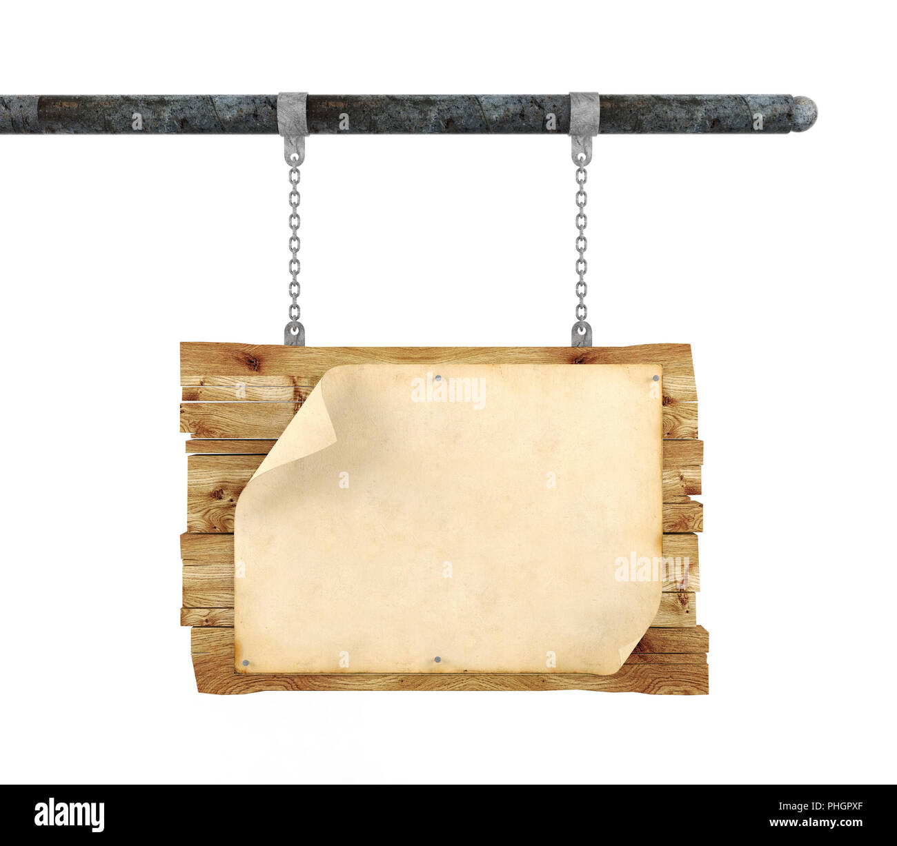 Cartel colgante de madera fotografías e imágenes de alta resolución - Alamy