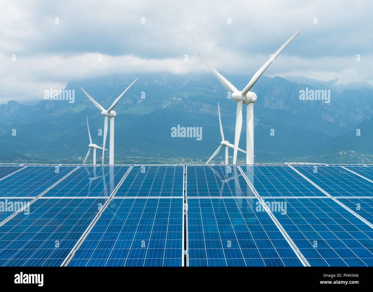 Energía limpia sostenible Foto de stock