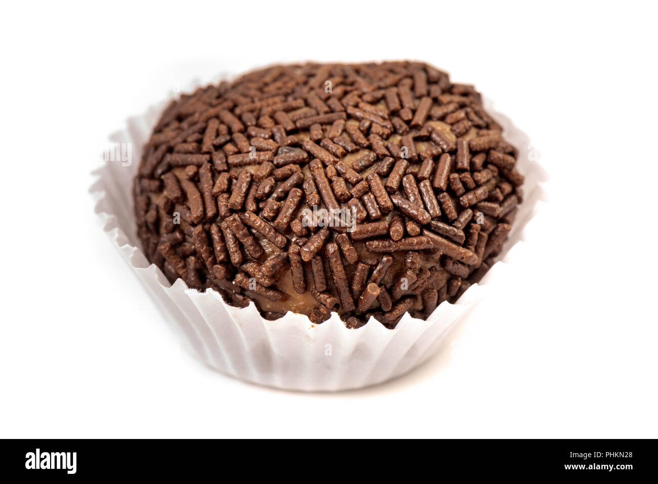 Brigadeiro, brasileño famoso chocolate. Foto de stock