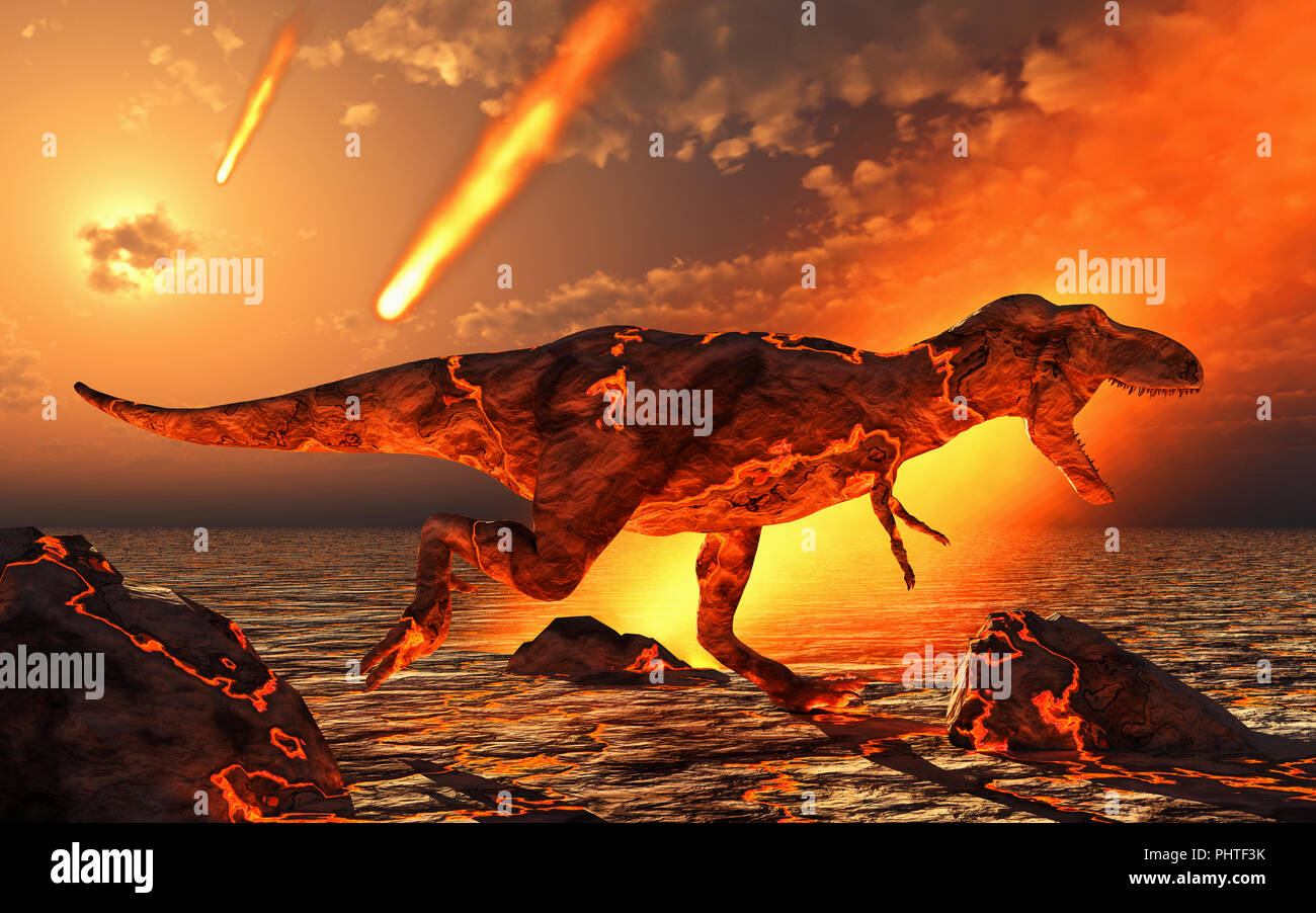 Muerte de los dinosaurios fotografías e imágenes de alta resolución - Alamy