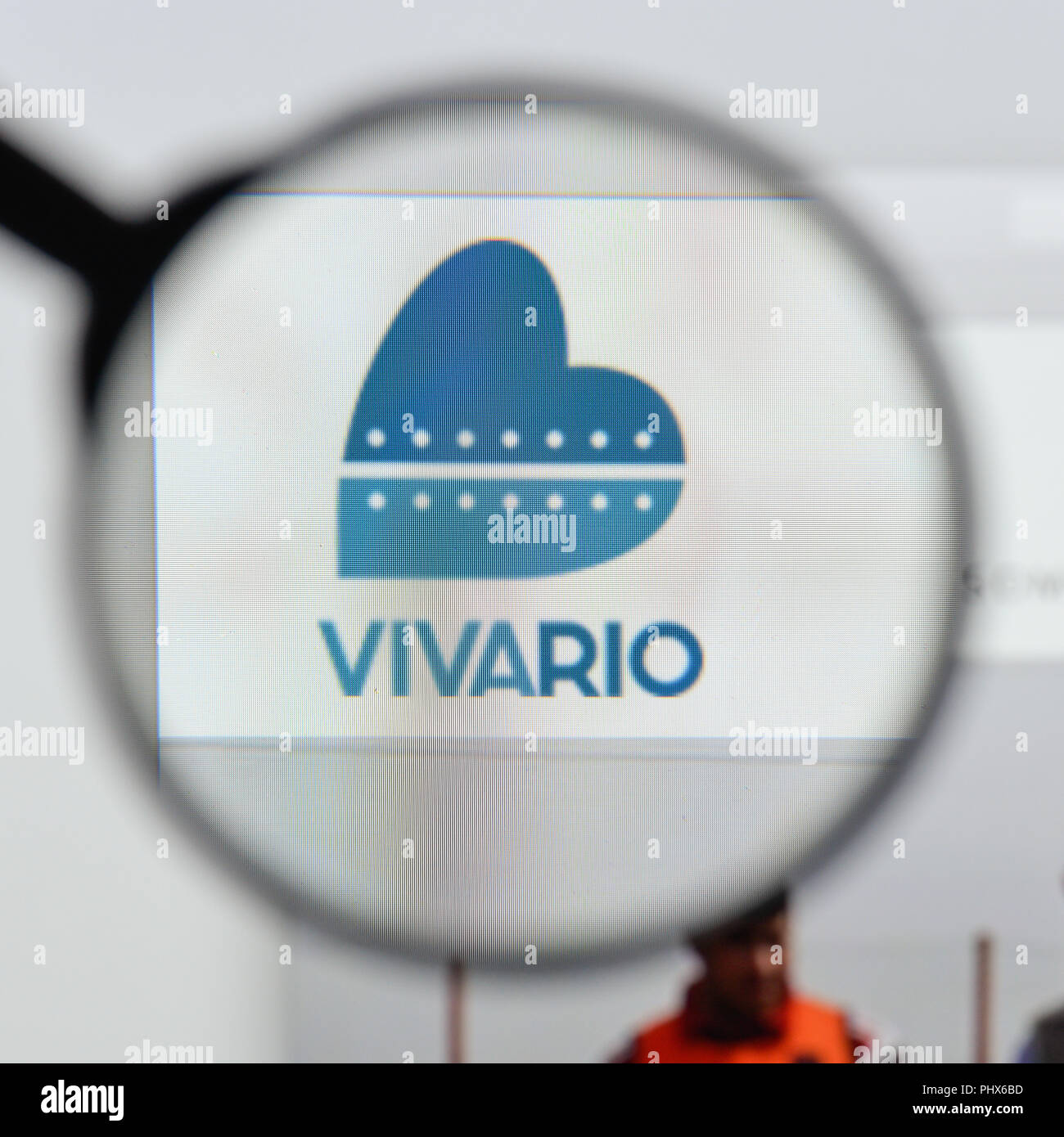 Milán, Italia - 20 de agosto de 2018: Viva Rio Página de inicio de nuestro sitio web. Viva Rio logo visible. Foto de stock