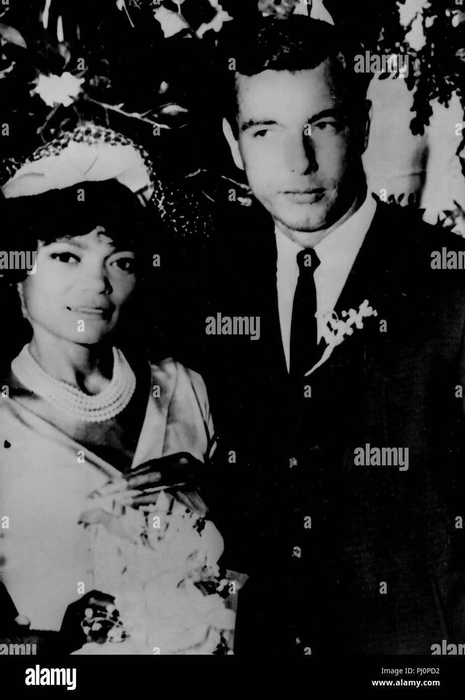 Eartha Kitt, John William mcdonald, boda, 1960 Foto de stock