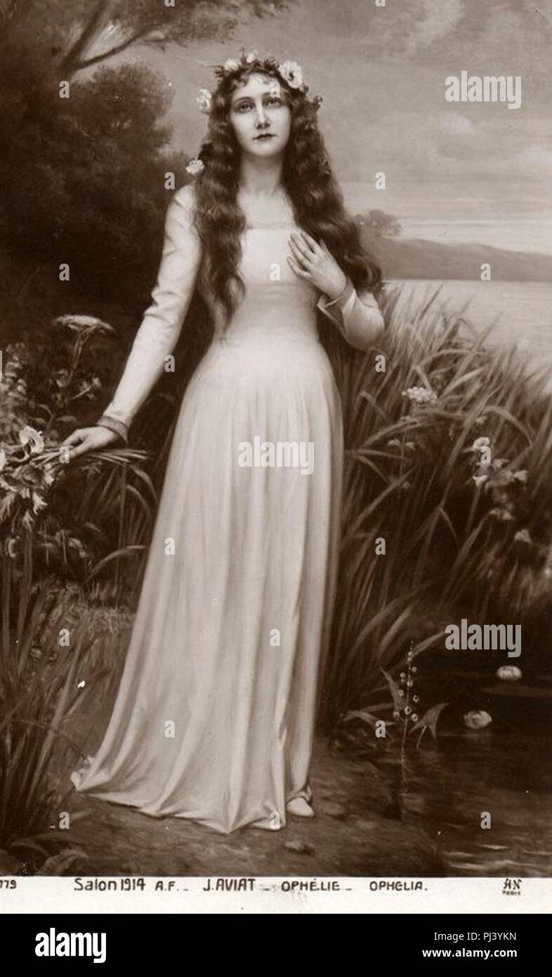 Aviat - Ophélie (1914). b. Foto de stock