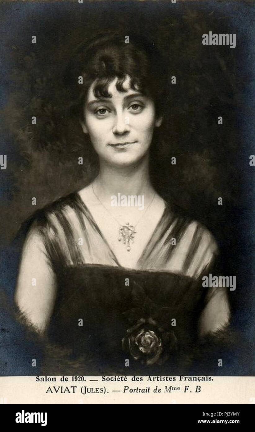 Aviat - Retrato de Mme FB (1920). Foto de stock