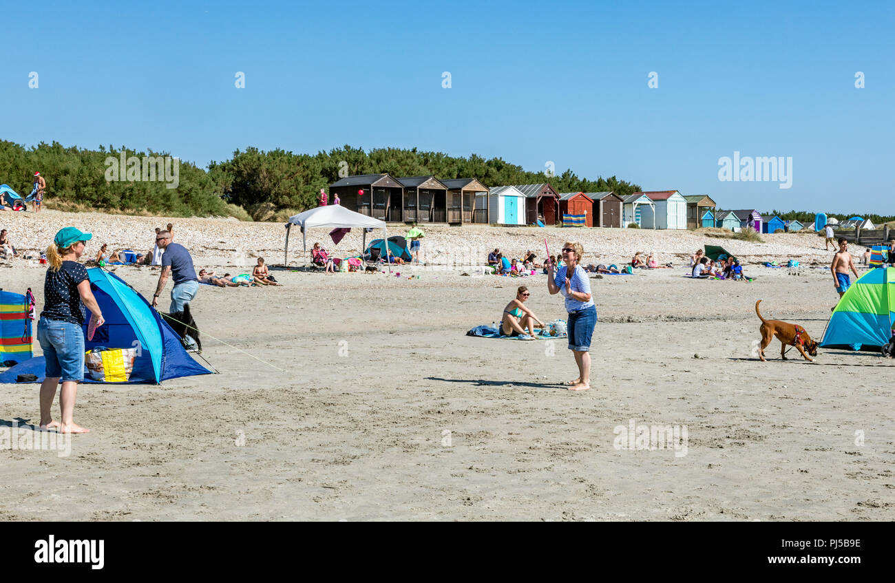 West Wittering Beach West Sussex, UK Foto de stock