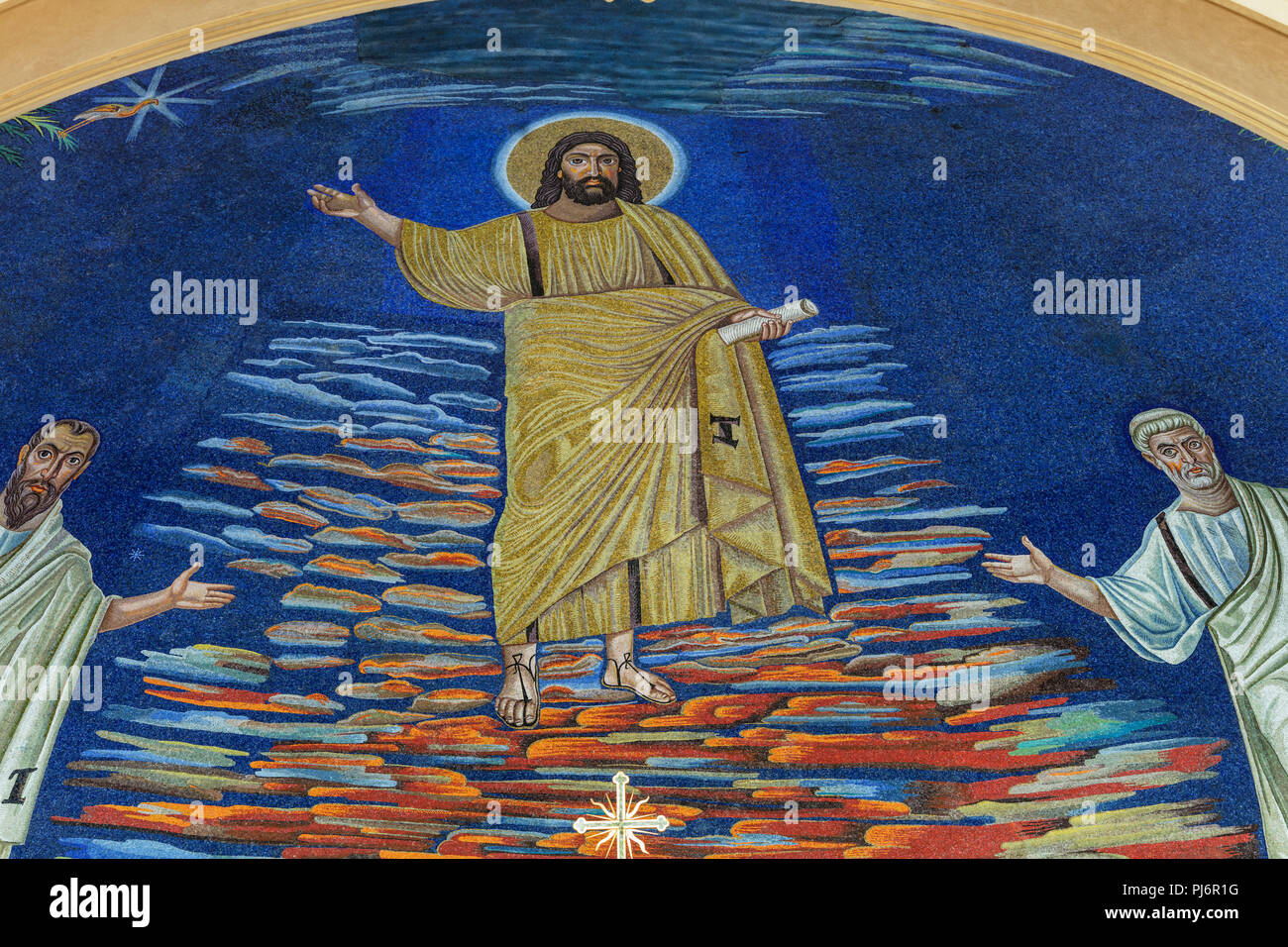 Mosaicos (siglo VI), la Iglesia de los Santos Cosme y Damián interior