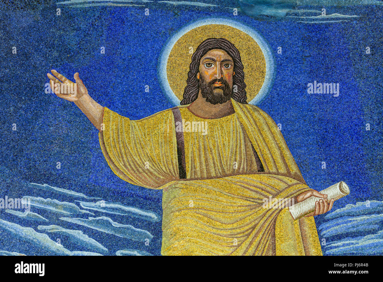 Mosaicos (siglo VI), la Iglesia de los Santos Cosme y Damián interior