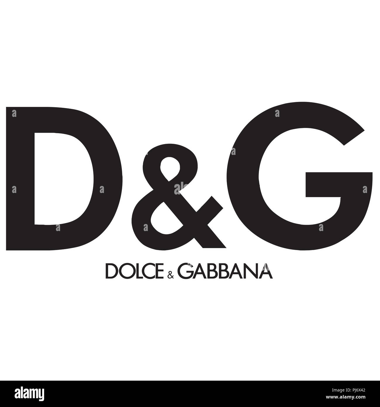 Logotipo de Dolce and Gabbana ropa de marcas de ilustración Fotografía de stock Alamy