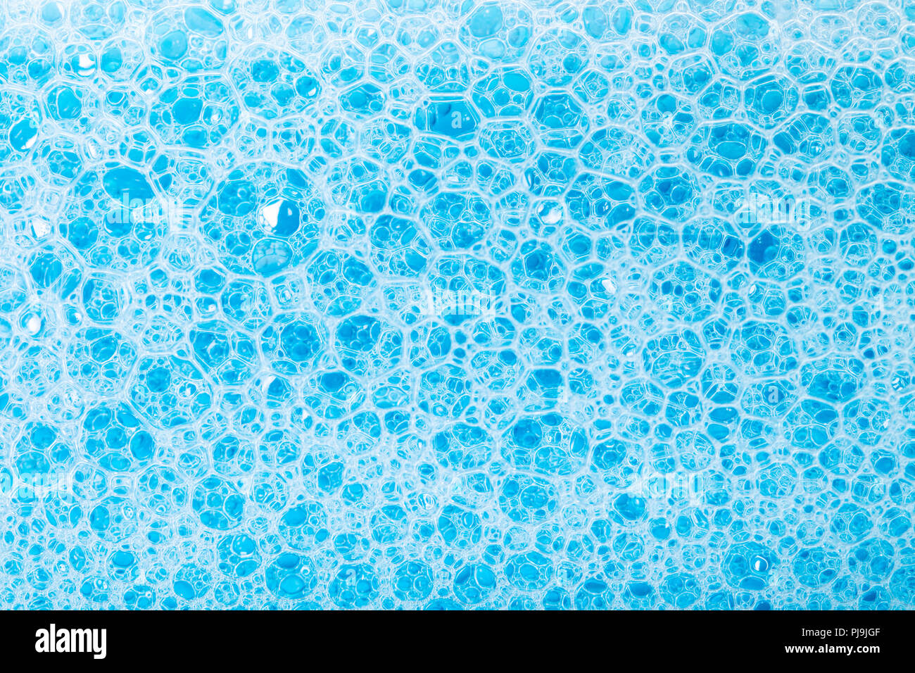 Resumen Antecedentes La textura de espuma de jabón azul closeup Fotografía  de stock - Alamy