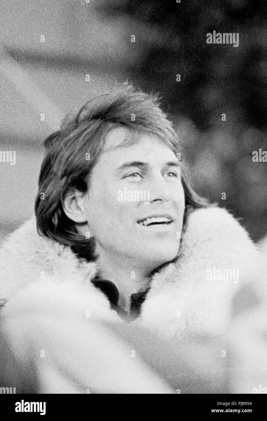 Dwight Clark, San Francisco 49ers equipo de fútbol receptor ancho, 1980 Foto de stock