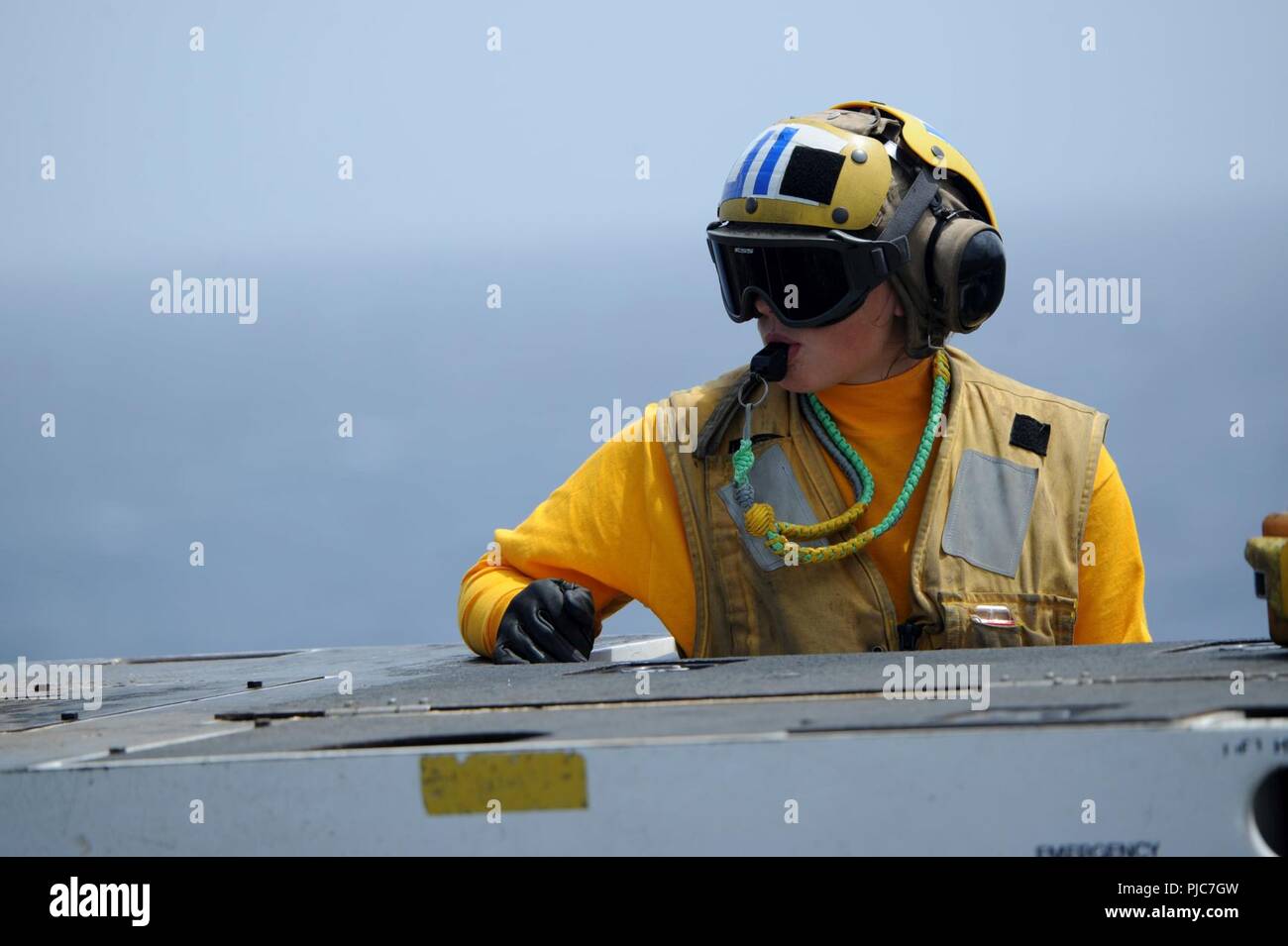 Océano Atlántico (18 de julio de 2018) la aviación Boatswain's Mate