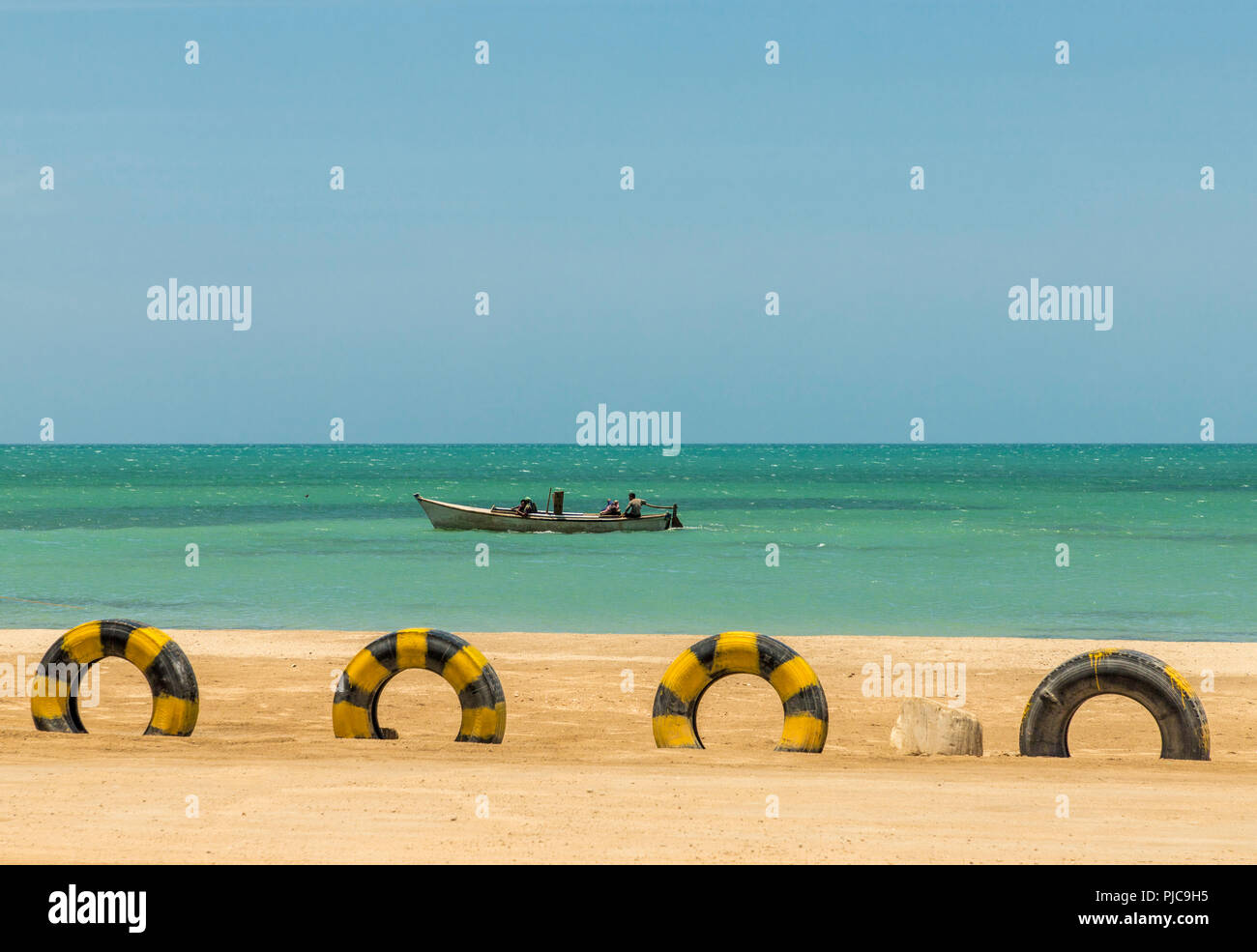Una vista del Cabo de la Vela en Colombia Foto de stock
