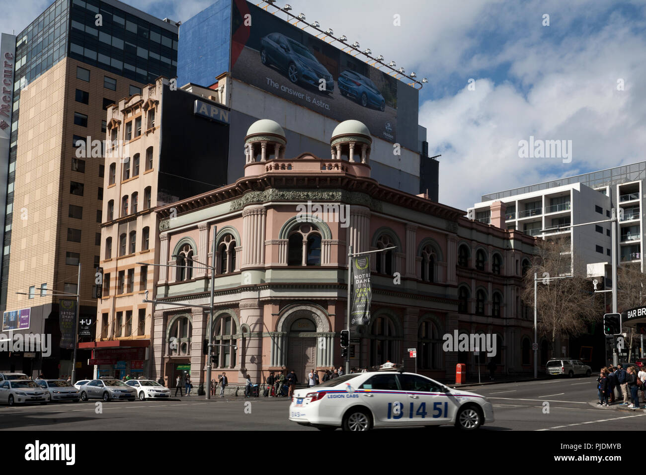 Edificio victoriano corner George Street y Regent Street Chippendale Sydney, New South Wales Australia Foto de stock