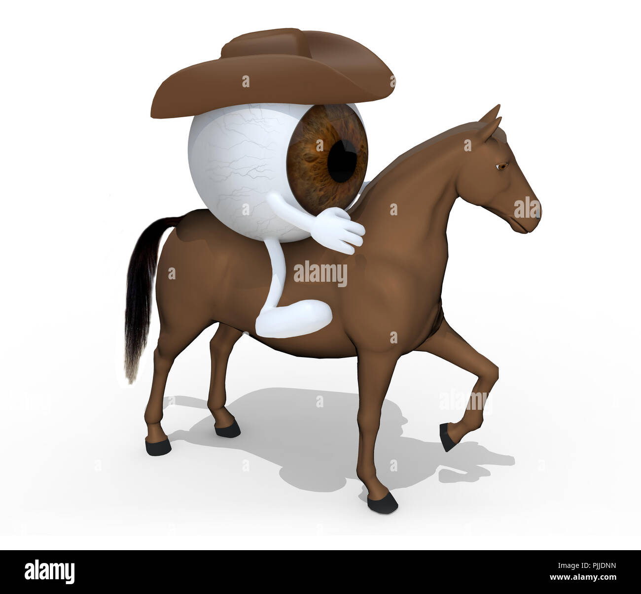 wallpapers Caballo Marron Animado Caballo Dibujo https www alamy es caballo marron con dibujos animados del globo ocular por encima de el la ilustracion 3d image217994161 html
