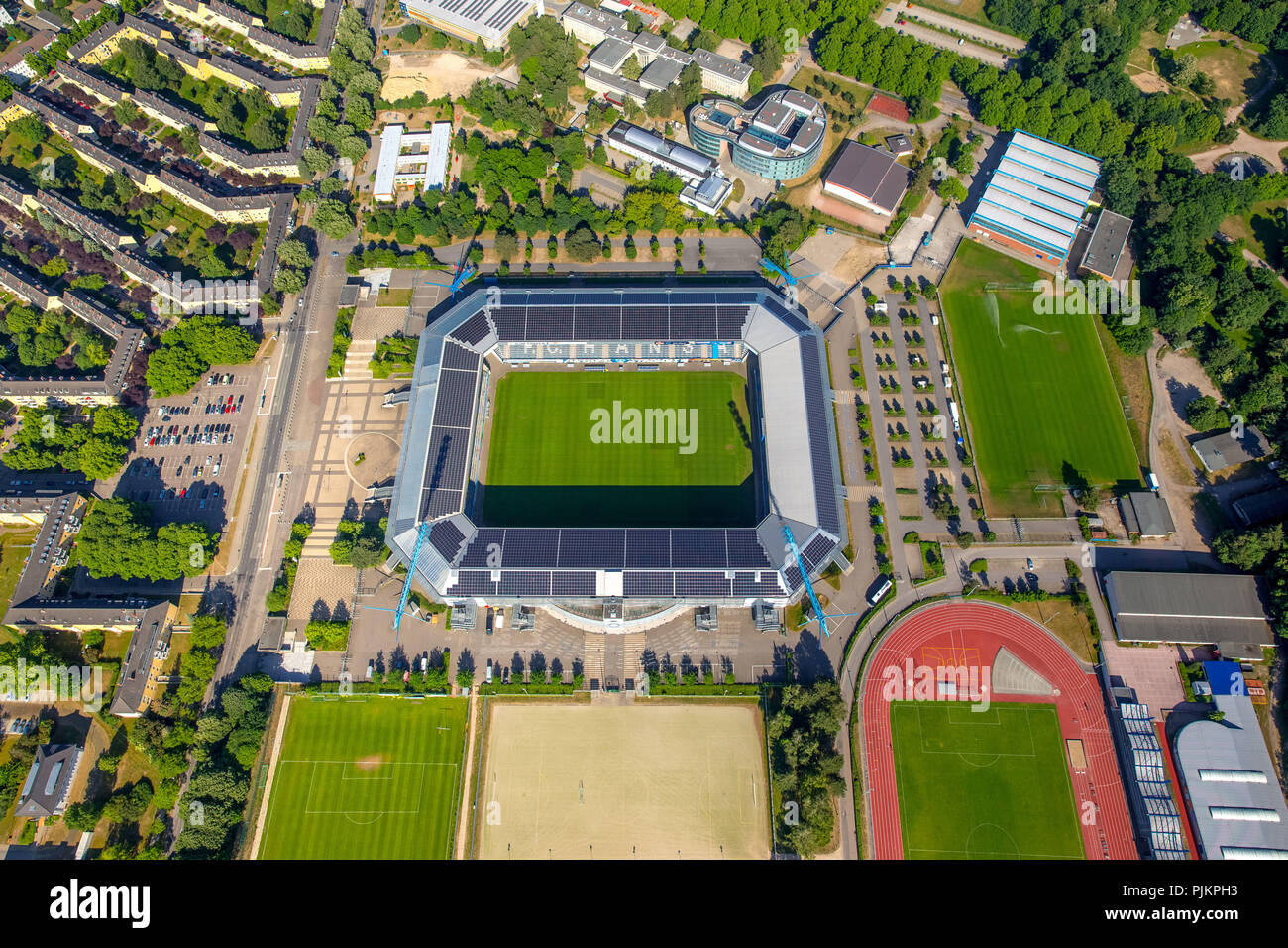 Mar Báltico Stadium, el estadio de la Bundesliga, FC Hansa Rostock, Rostock, en el Mar Báltico, Mecklenburg-Vorpommern, Alemania Foto de stock
