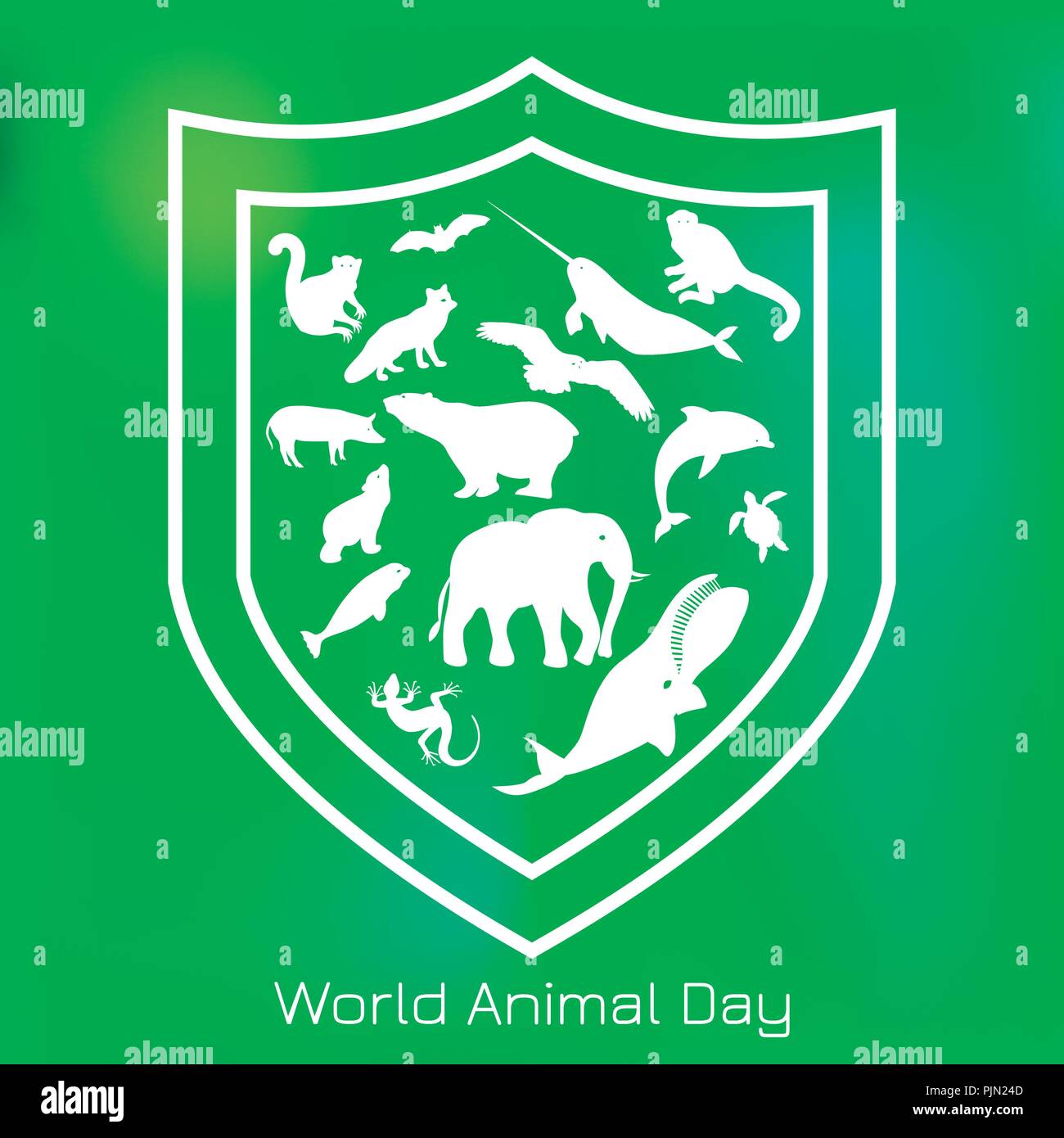 Día mundial de los animales. El 4 de octubre. El concepto de vacaciones