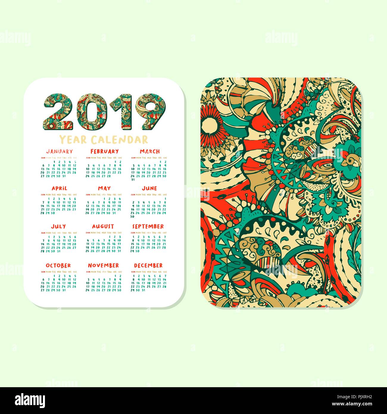 Calendario de bolsillo 2019 fotografías e imágenes de alta resolución -  Alamy