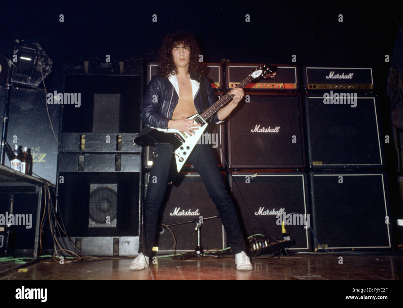 Kirk Hammett (Metallica) en 01.02.1984 en München / Munich. Uso | en todo  el mundo Fotografía de stock - Alamy