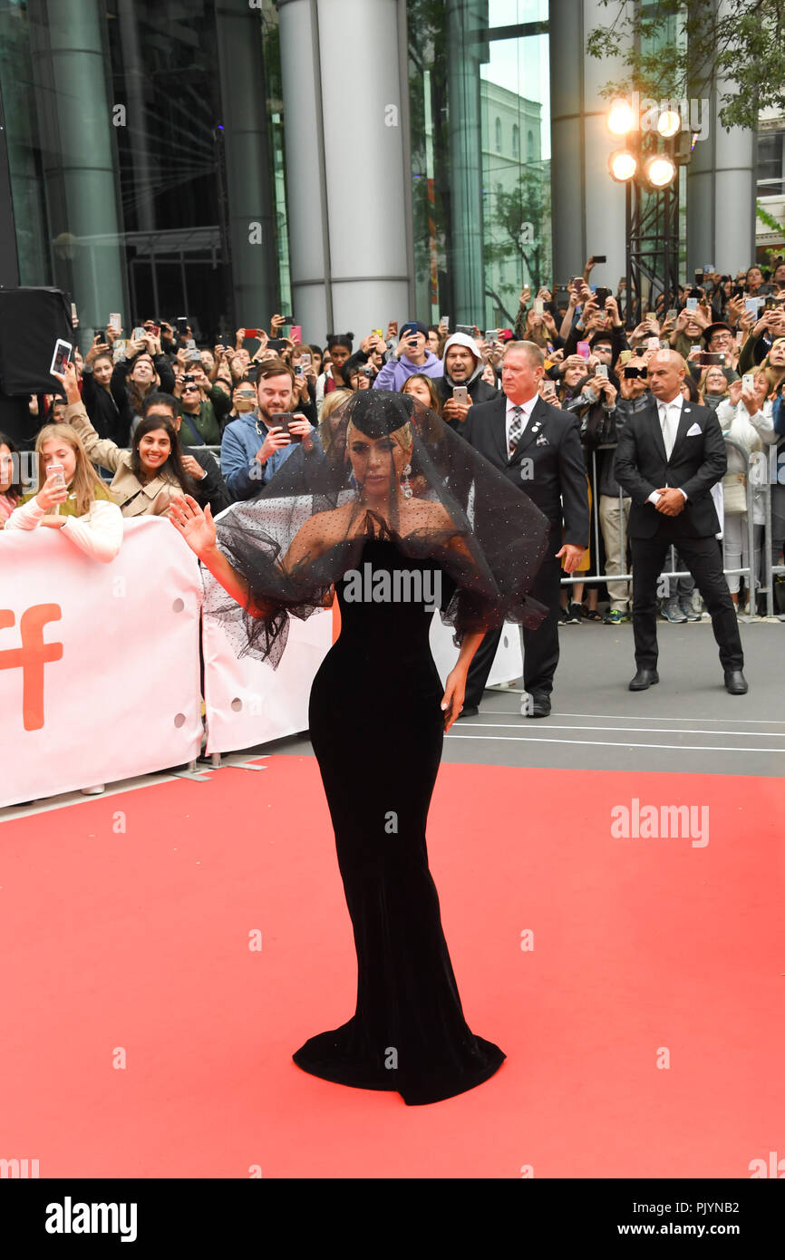 Toronto, Ontario, Canadá. 9 Sep, 2018. LADY GAGA asiste a "Ha nacido una estrella' estreno durante el 2018 Toronto International Film Festival en Roy Thompson Hallon Septiembre 09, 2018 en Toronto, Canadá: Igor Vidyashev Crédito/Zuma alambre/Alamy Live News Foto de stock