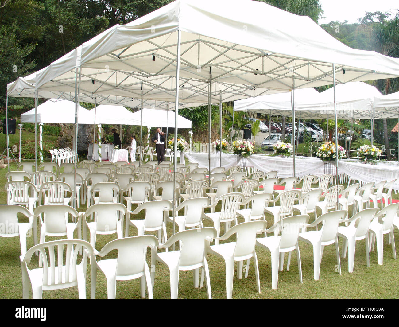 Decoración, carpa, sillas, São Paulo, Brasil Fotografía de stock - Alamy