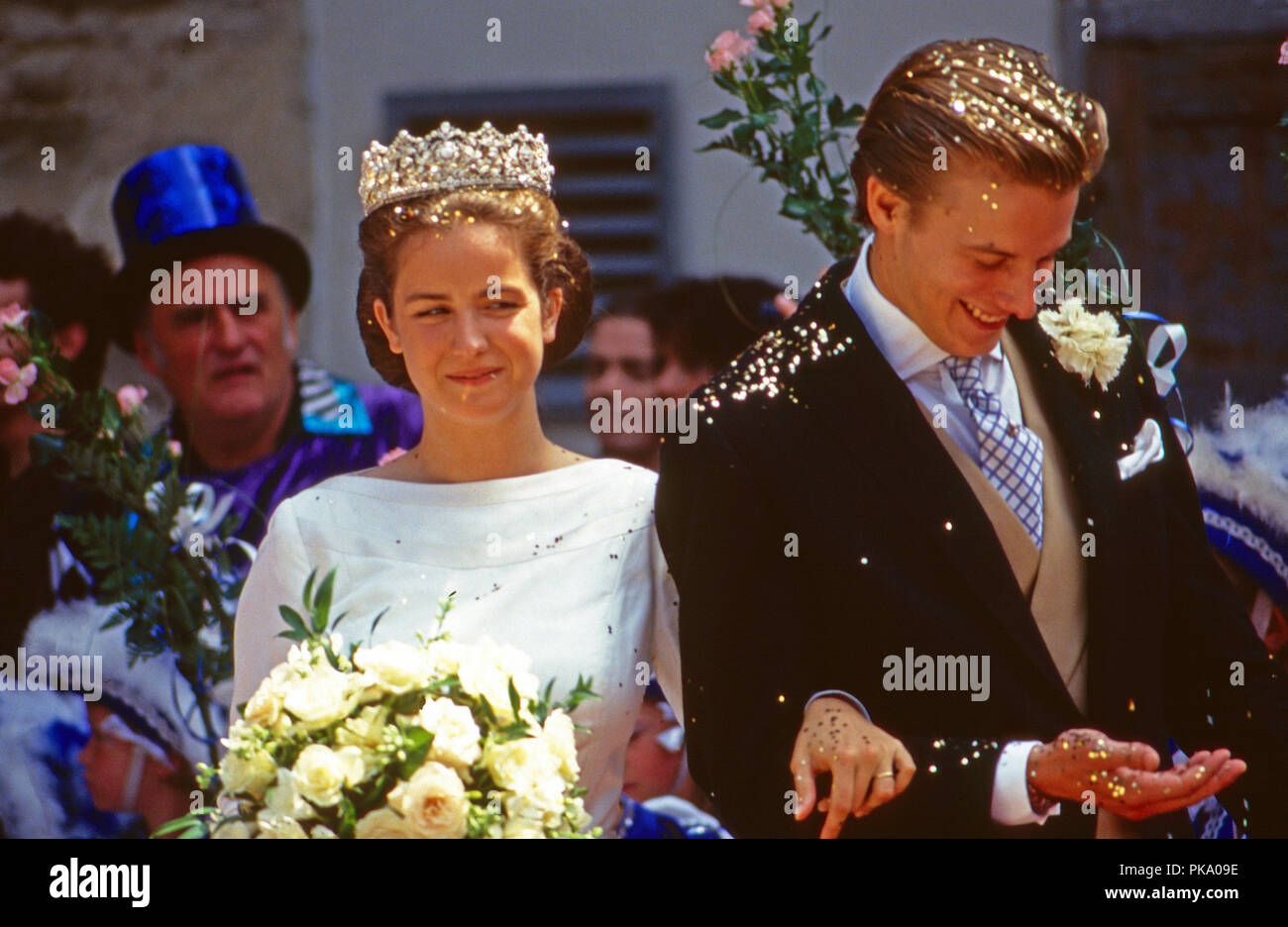 Das Brautpaar Prinzessin Alexandra von Sayn Wittgenstein Sayn und Erbprinz Carl Eugen zu