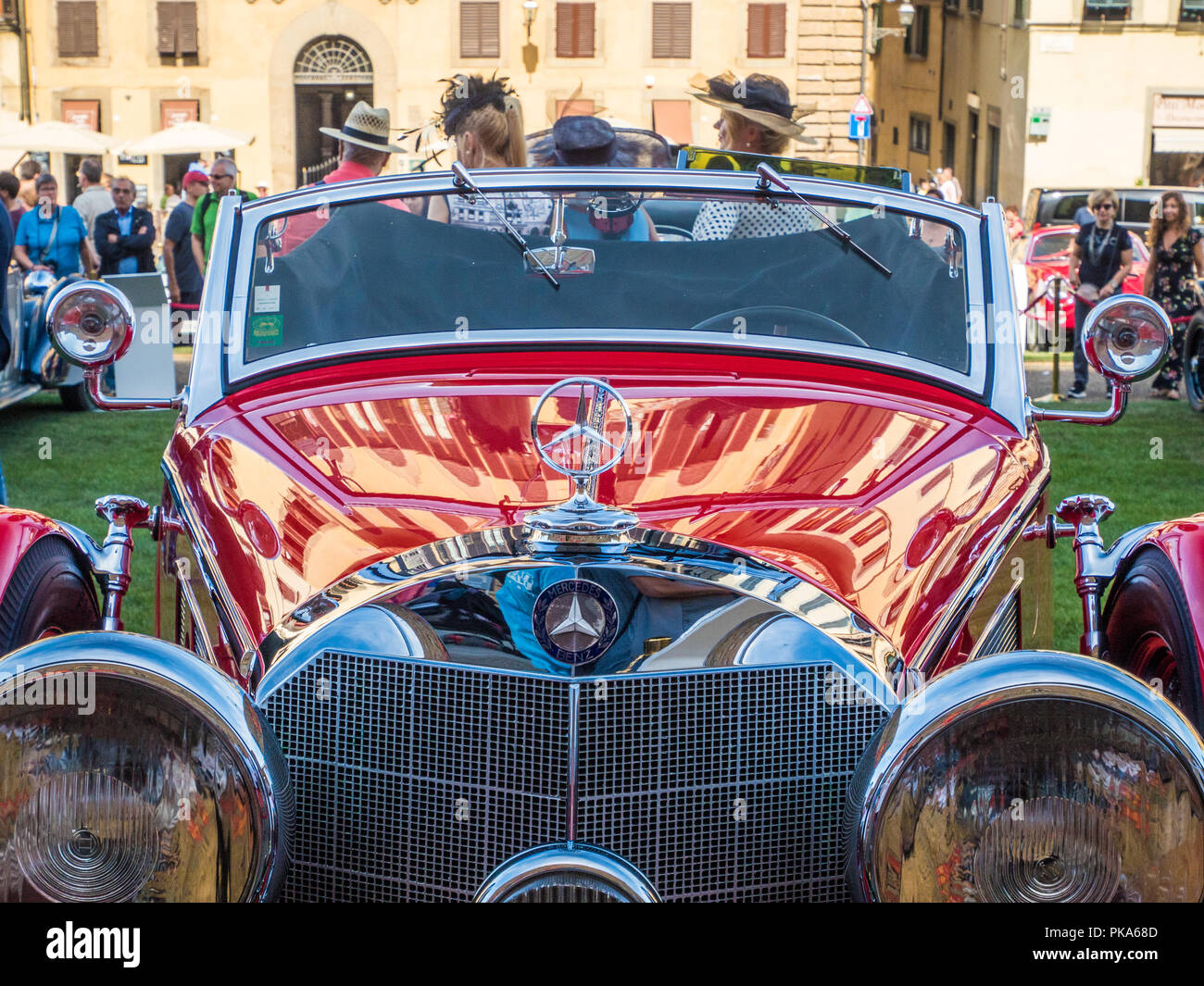 Classic Car Show en Florencia, Toscana, Italia Foto de stock