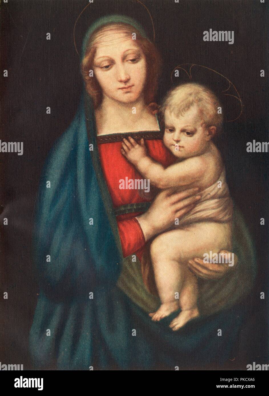 Enmarcado Raphael Print-pequeñas Cowper Madonna foto Pintor Artista Italiano De Arte 