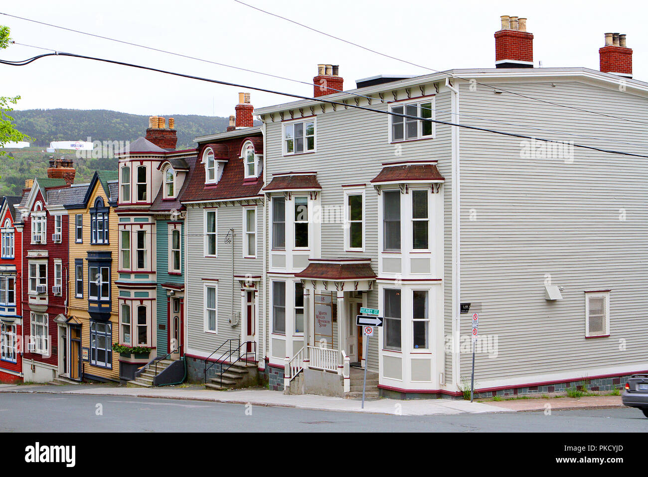 Escenas Callejeras de la ciudad de Saint John's, Newfoundland, Canadá Foto de stock
