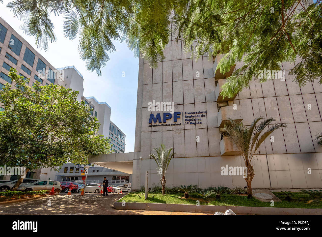 El Servicio de Fiscalía Federal - el Ministerio Público Federal (MPF) -- Brasilia, Distrito Federal, Brasil Foto de stock