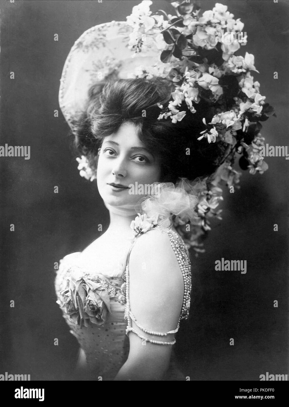 Anna celebró, Helene Anna Held (1872 - 1918), Anna Held, francés nacido en Polonia y etapa de Broadway performer y cantante, esposa del empresario Florenz Ziegfeld, su conviviente Foto de stock