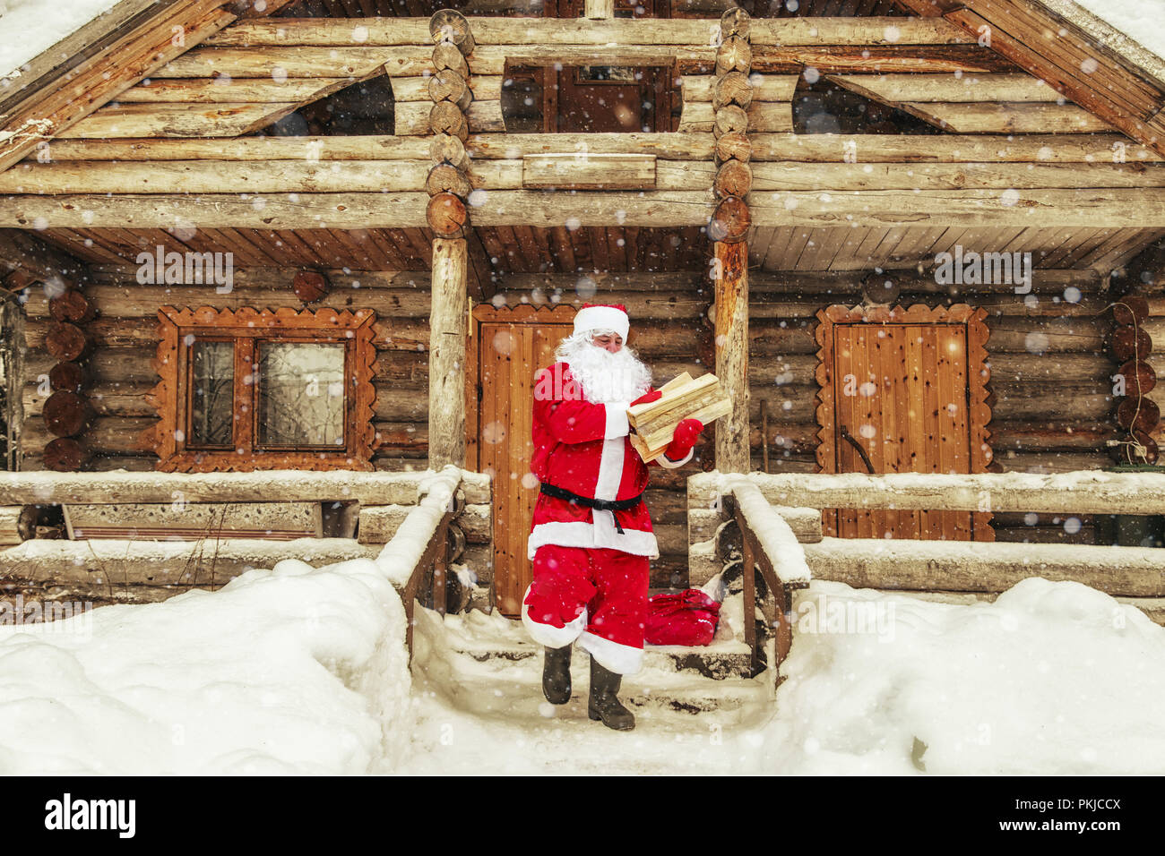 La vida cotidiana de Santa Claus. Casa de Santa Claus en el Polo Norte  Fotografía de stock - Alamy