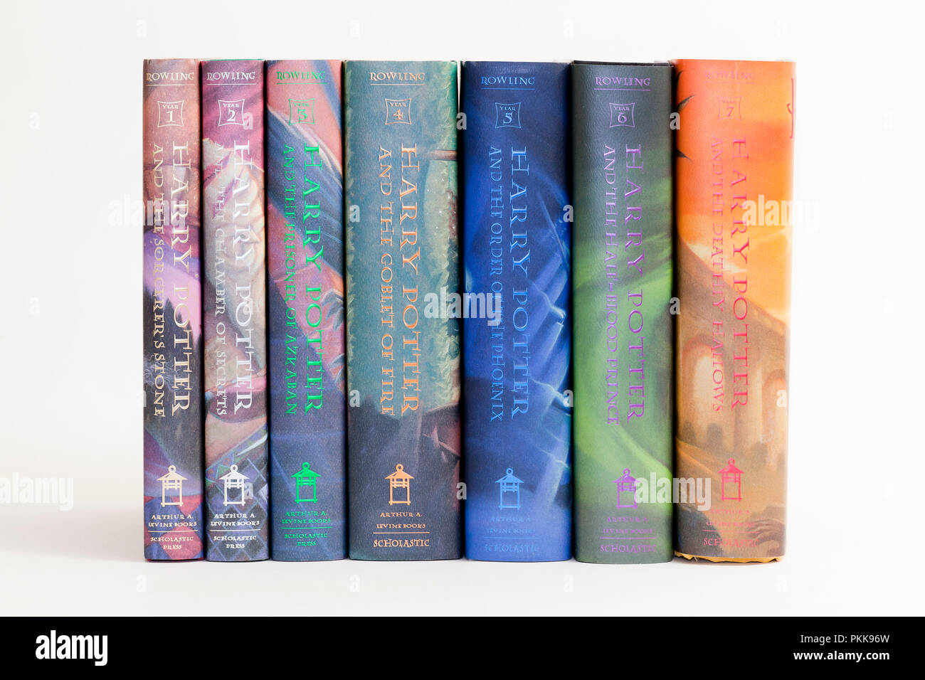 Libros de Harry Potter (libro de Harry Potter) - EE.UU. Foto de stock