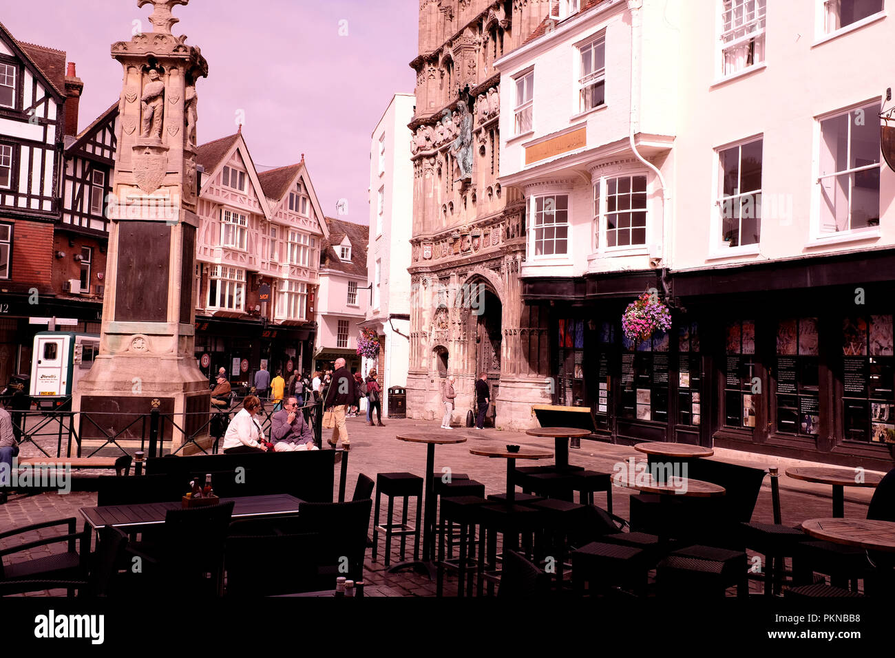La histórica ciudad de Canterbury, en East Kent uk sept 2018 Foto de stock