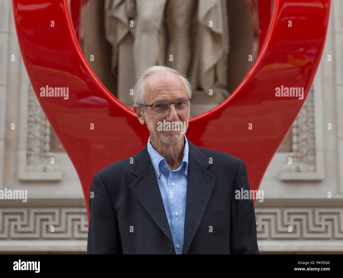 RA, Piccadilly, Londres, Reino Unido. 12 Septiembre, 2018. El arte de hacer edificios. Internacionalmente aclamado arquitecto Renzo Piano inaugura la exposición de los trabajos. Foto de stock
