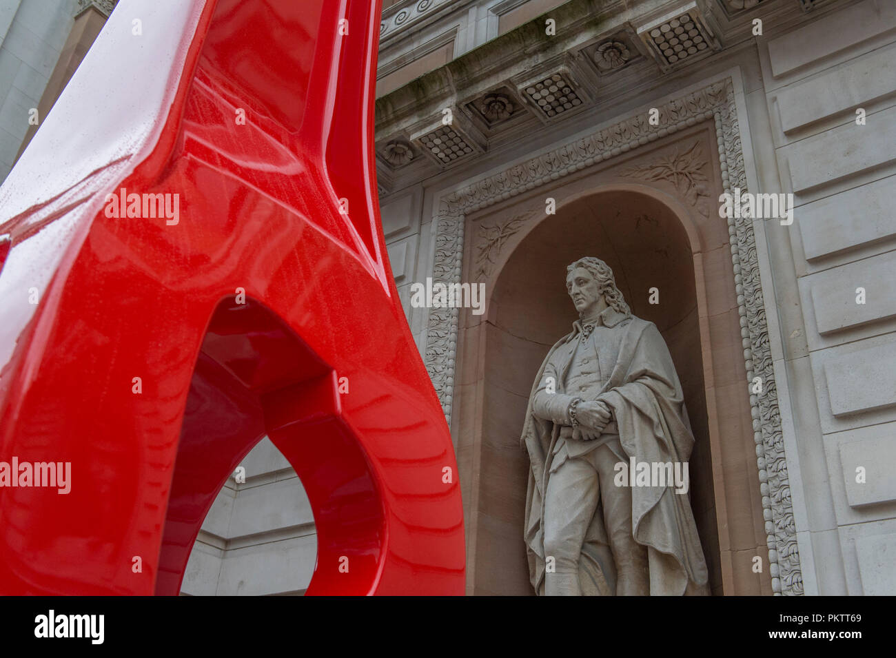 RA, Piccadilly, Londres, Reino Unido. 12 Septiembre, 2018. El arte de hacer edificios. Internacionalmente aclamado arquitecto Renzo Piano inaugura la exposición de los trabajos. Foto de stock