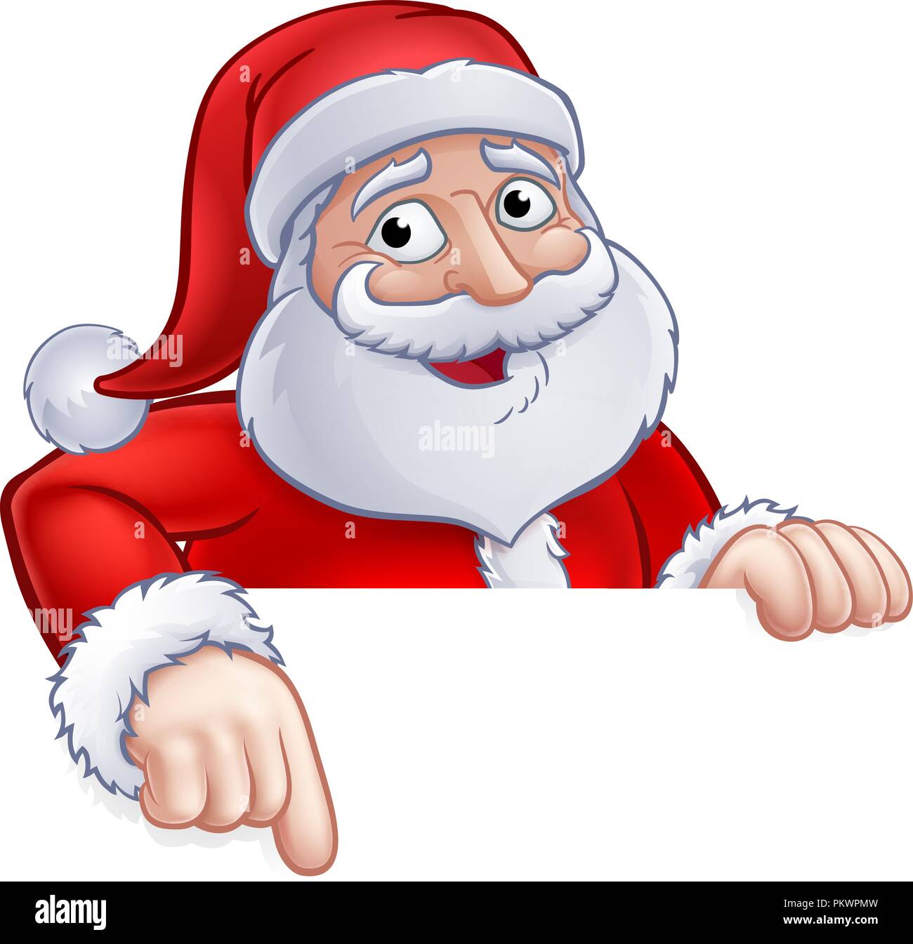 Santa Claus personaje de dibujos animados de Navidad Imagen Vector de stock  - Alamy