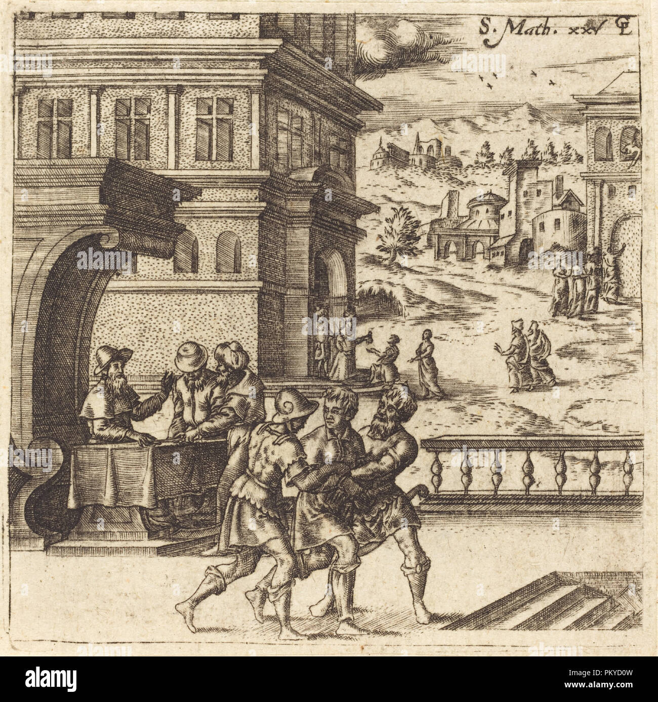 Parábola de los talentos (El siervo inútil fundida en la oscuridad  exterior). Fecha: probablemente c. 1576/1580. Medio: el grabado. Museo: La  Galería Nacional de Arte, Washington DC. Autor: Léonard Gaultier Fotografía  de