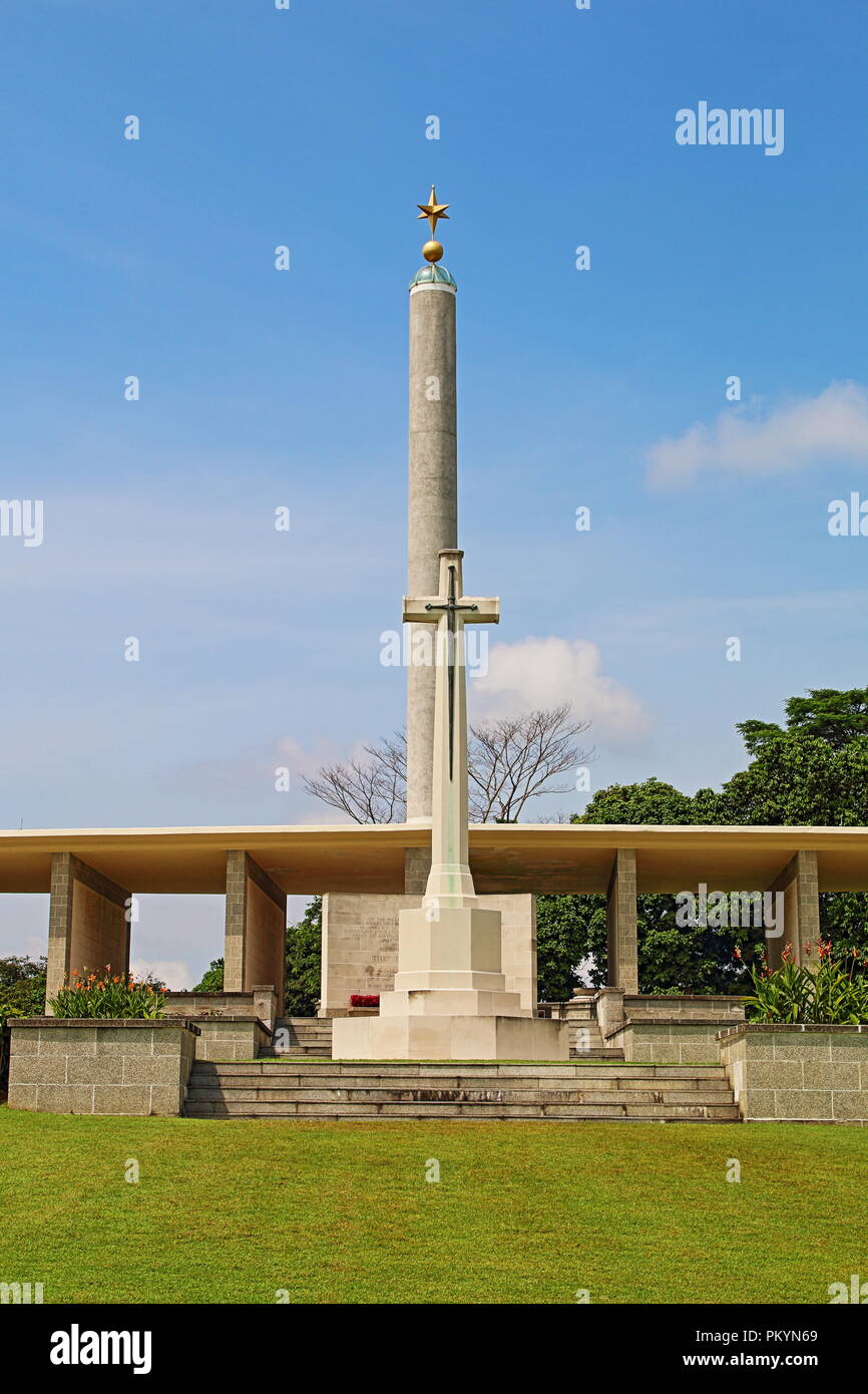 Guerra Kranji Memorial y Cementerio, Singapur, Asia Foto de stock