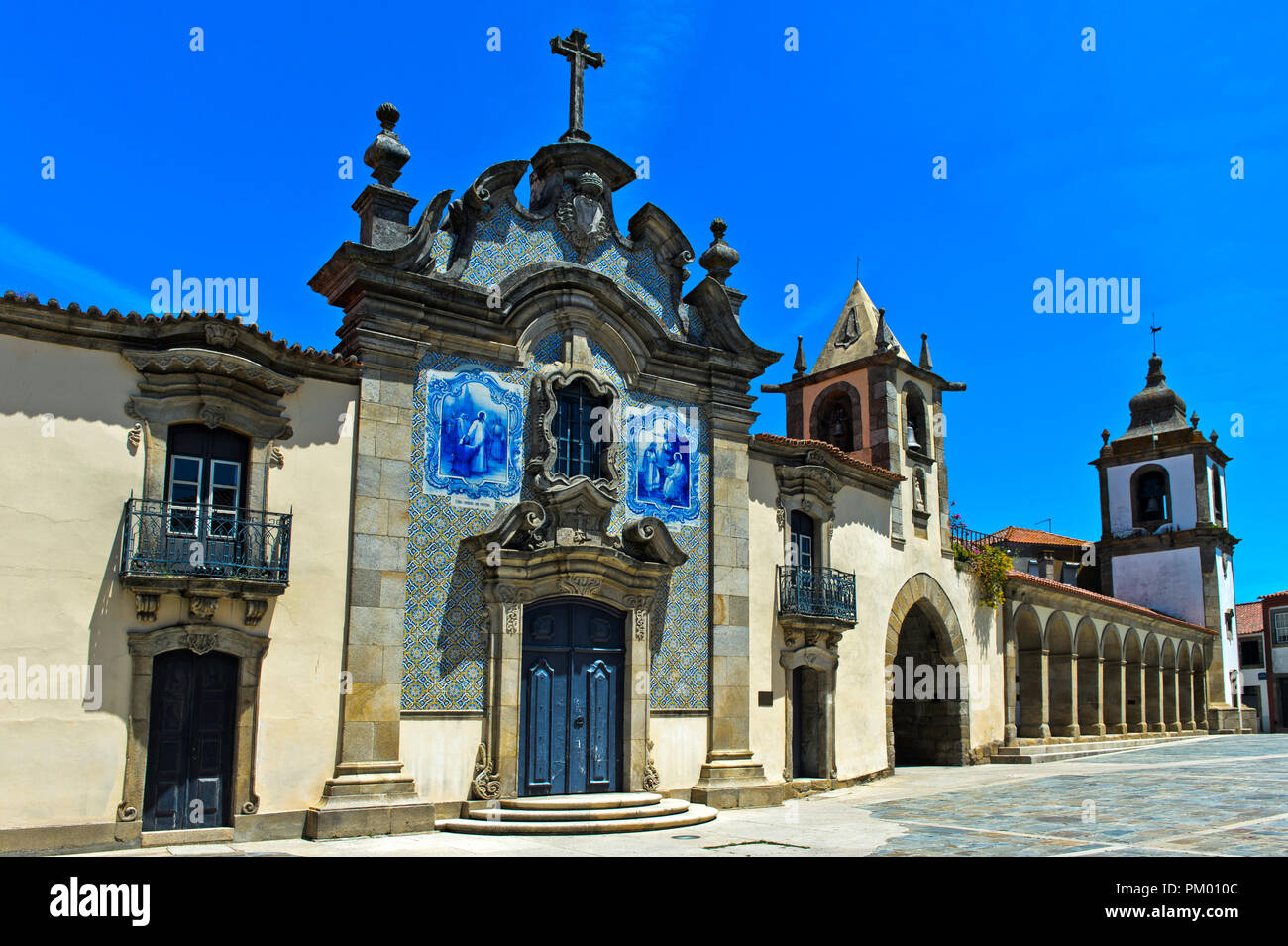 Capilla de la misericordia, Capela da Misericórdia, Sao Joao da Pesqueira, Portugal Foto de stock