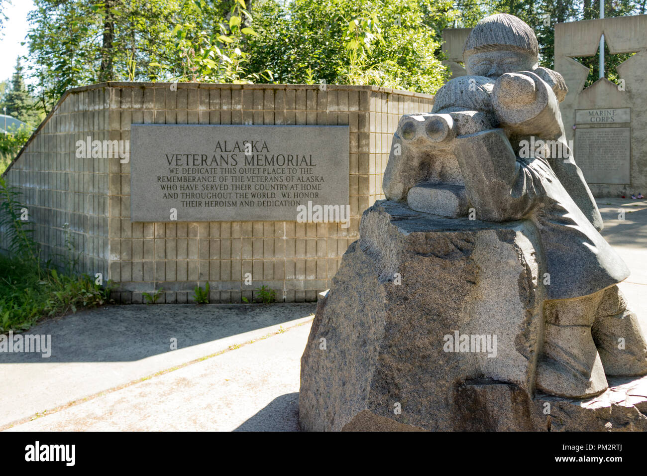 Trapper Creek, Alaska, EE.UU. - Julio 22, 2018: Alaska Veterans ...