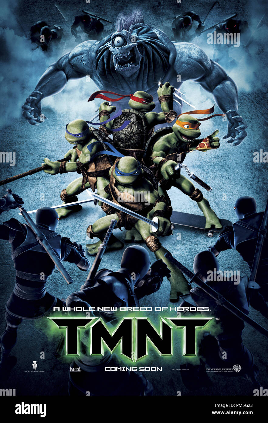 TMNT' ('Teenage Mutant Tortugas Ninja') Cartel © 2007 Warner Archivo de  referencia # 307381829THA sólo para uso editorial - Todos los derechos  reservados Fotografía de stock - Alamy