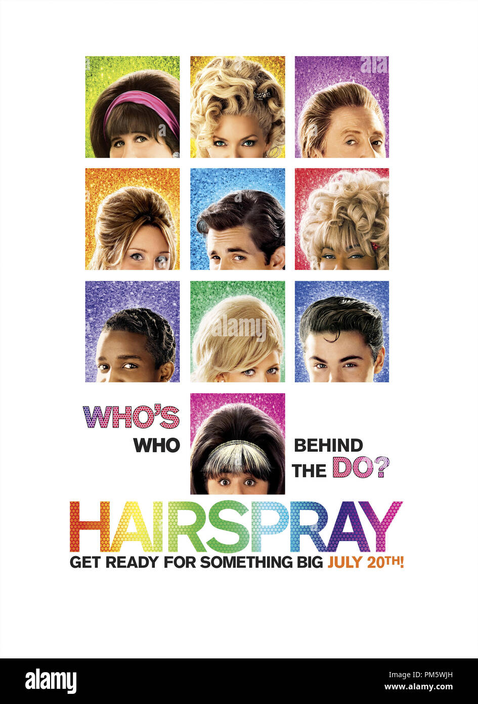 "Hairspray" Poster © 2007 New Line Cinema Archivo de referencia # 30738107THA sólo para uso editorial - Todos los derechos reservados Foto de stock