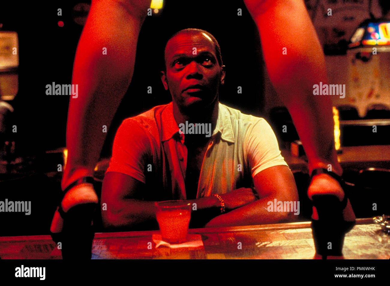 Película sigue de 'Jackie Brown' Samuel L. Jackson © 1997 Miramax Foto de stock