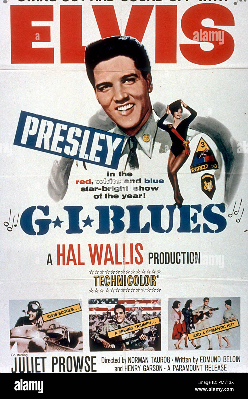 Las ilustraciones de la película 'G.I. Blues' Poster 1960 Archivo de referencia # 31386 539tha Foto de stock