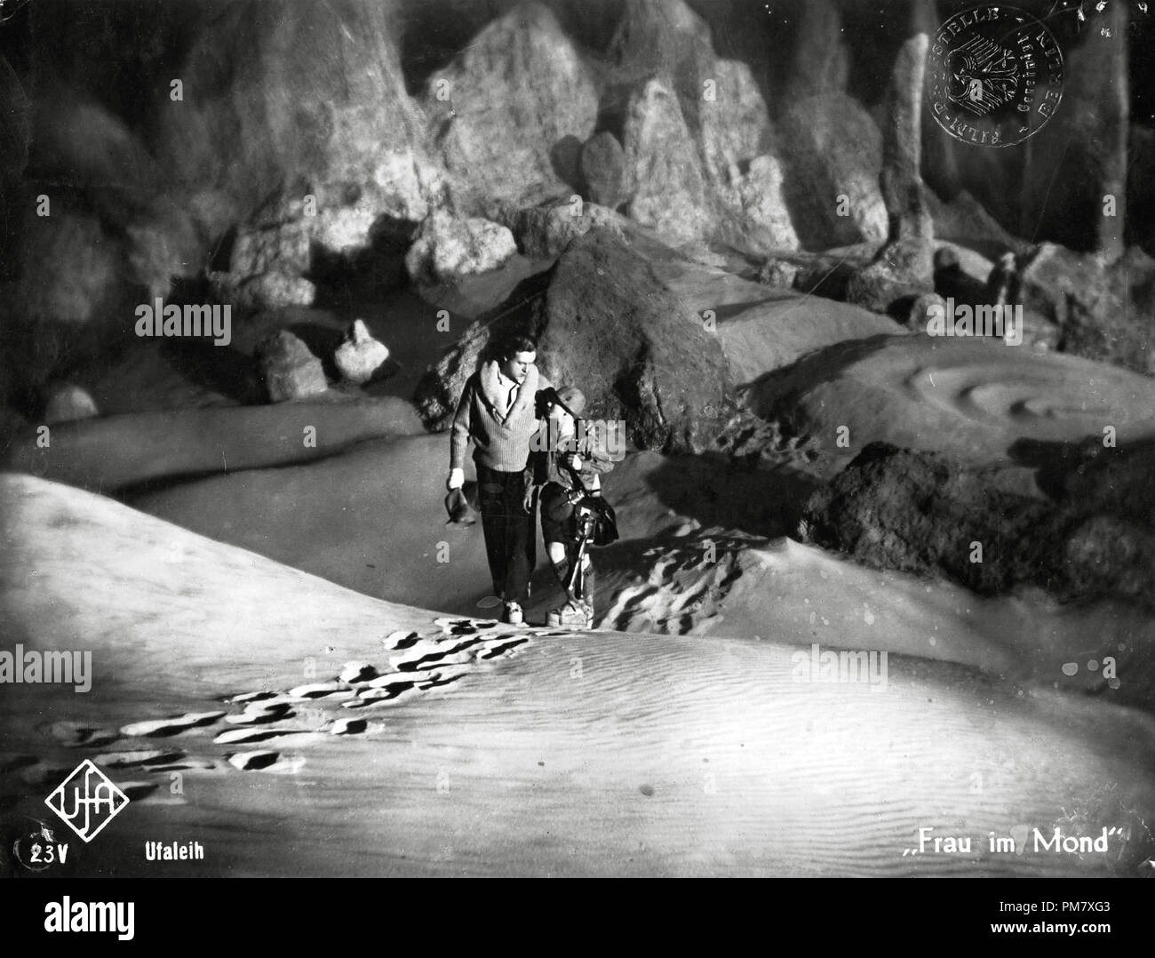 "Por cohete a la Luna" de 1929 (aka la mujer humor: Frau im Mond) escena todavía presentar referencia # 31537 718 Foto de stock