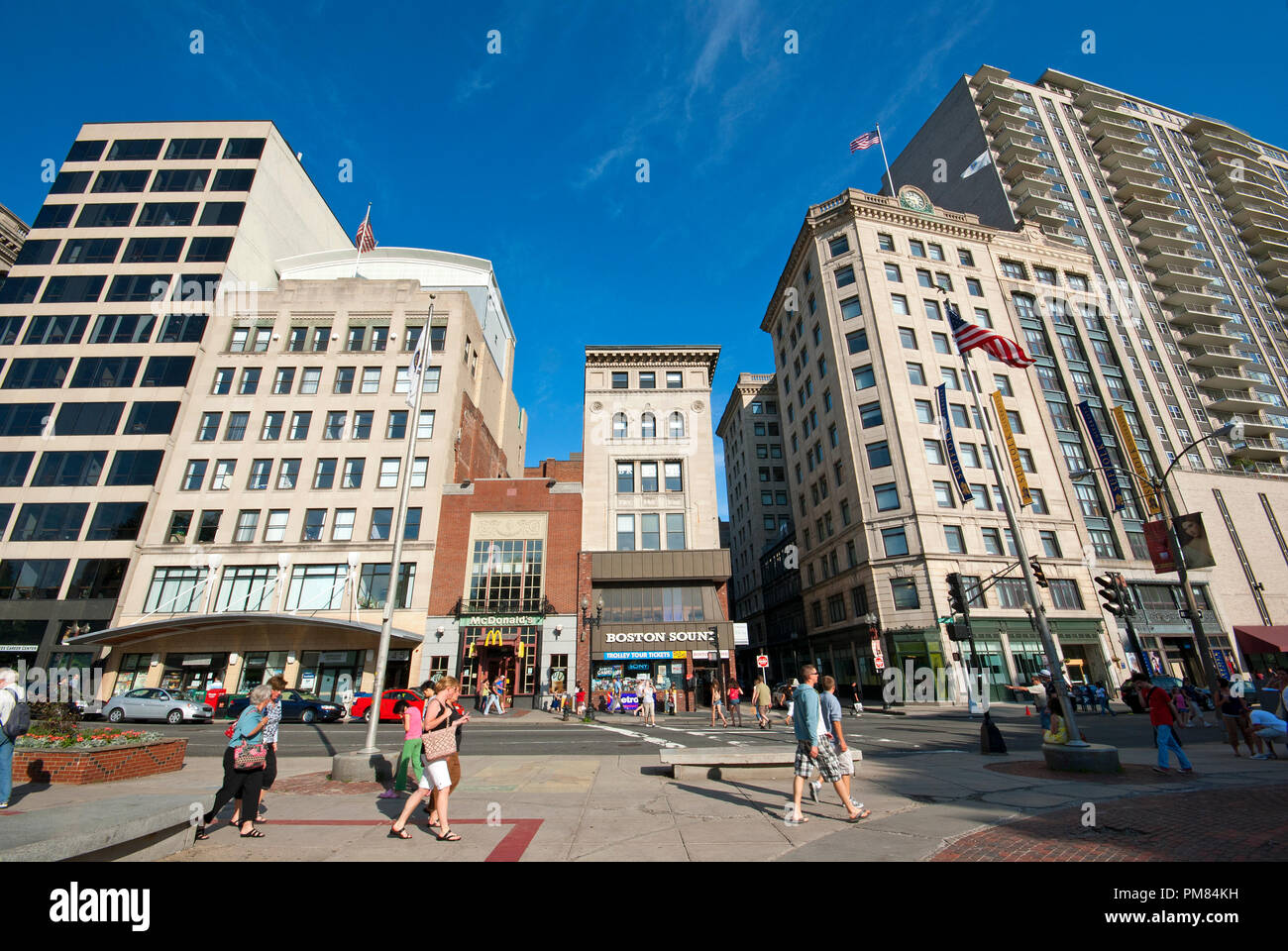 Boston, centro de la ciudad, el condado de Suffolk, Massachusetts, EE.UU. Foto de stock